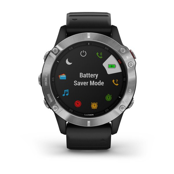 Garmin Fenix 6 Silver - Smart Watch, Silver/Black