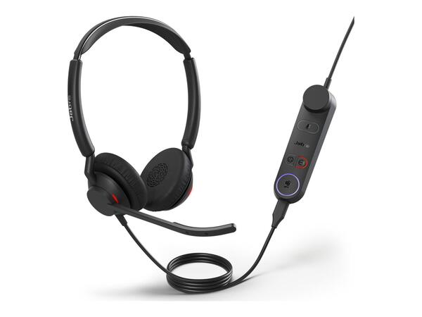 Jabra Engage 50 II Link UC -stereokuulokemikrofoni + USB-A/C-sovittimet, musta