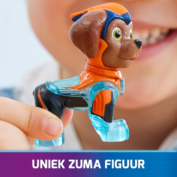 Spin Master Paw Patrol Mighty Movie - Basic vehicle from Zuma with puppy figure, toy vehicle