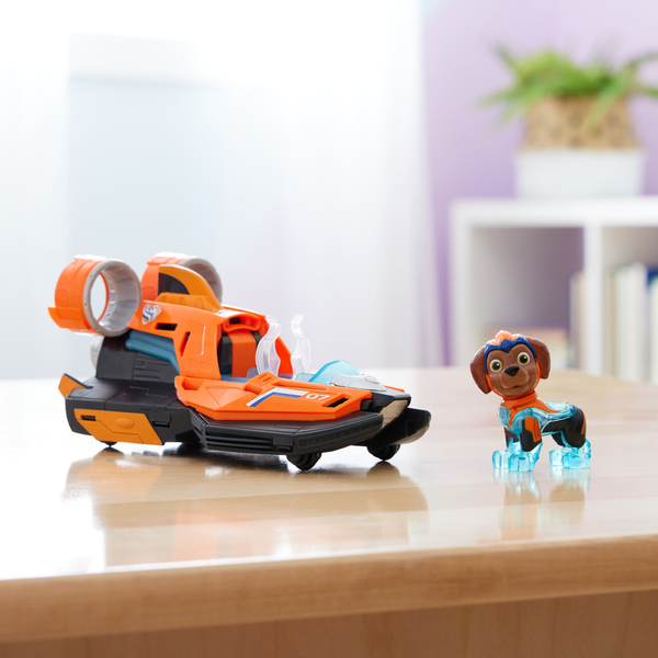 Spin Master Paw Patrol Mighty Movie - Basic vehicle from Zuma with puppy figure, toy vehicle