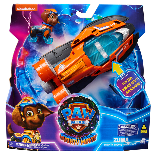 Spin Master Paw Patrol Mighty Movie - Basic vehicle from Zuma with puppy figure, toy vehicle