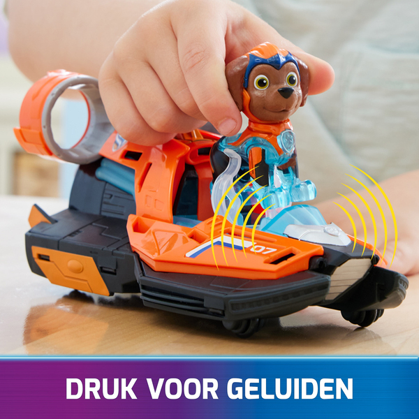 Spin Master Paw Patrol Mighty Movie - Basic vehicle from Zuma with puppy figure, toy vehicle