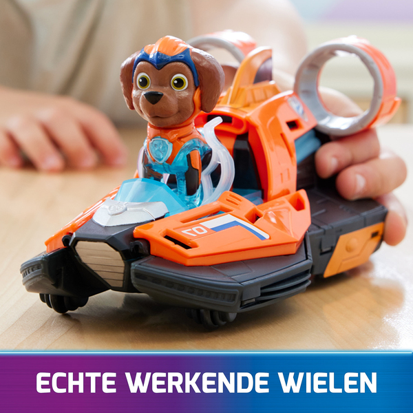 Spin Master Paw Patrol Mighty Movie - Basic vehicle from Zuma with puppy figure, toy vehicle