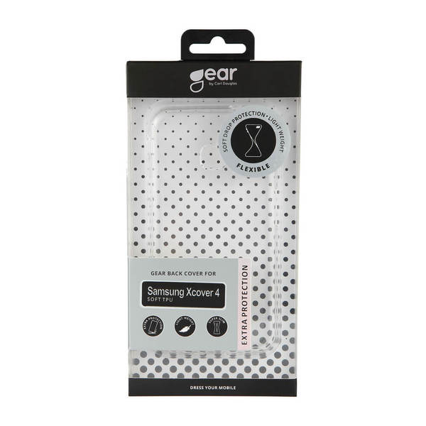GEAR Suojakuori Samsung Xcover4  5" L&auml;pin&auml;kyv&auml; TPU