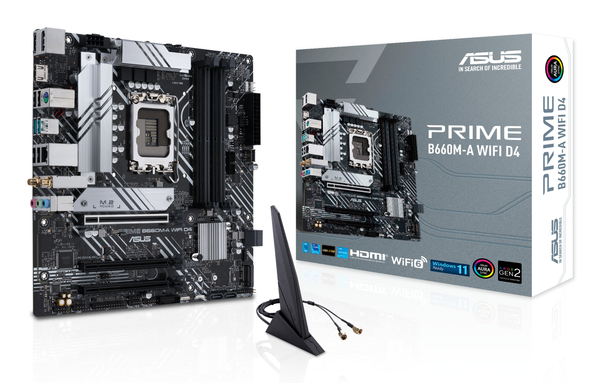 Asus PRIME B660M-A Wi-Fi DDR4 mATX - moderkort