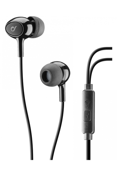 CELLULARLINE Black In-Ear Earphones With Microphone
