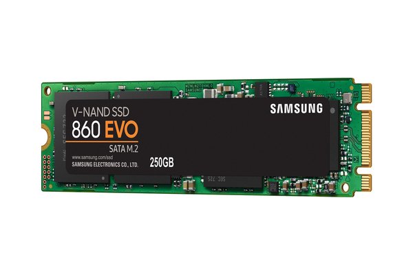 Samsung 860 EVO 250 Gt, SATA III, mSATA -SSD-levy