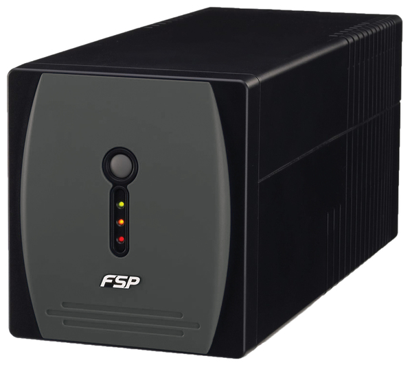 FSP EP1K, UPS, 1000VA 600W, USB/RJ11/RS232, svart/bl&aring;