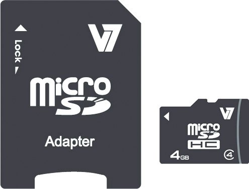 V7 4GB - microSDHC +SD Adapter V7 4GB - microSDHC +SD Adapter