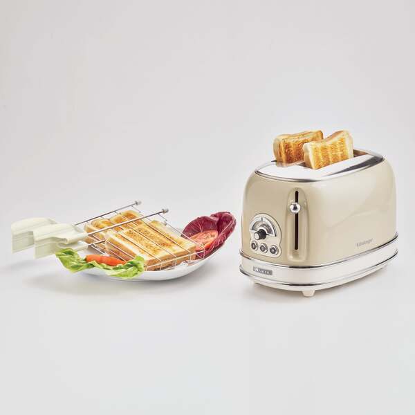 Ariete Vintage 155 toaster, 2 slices, Beige
