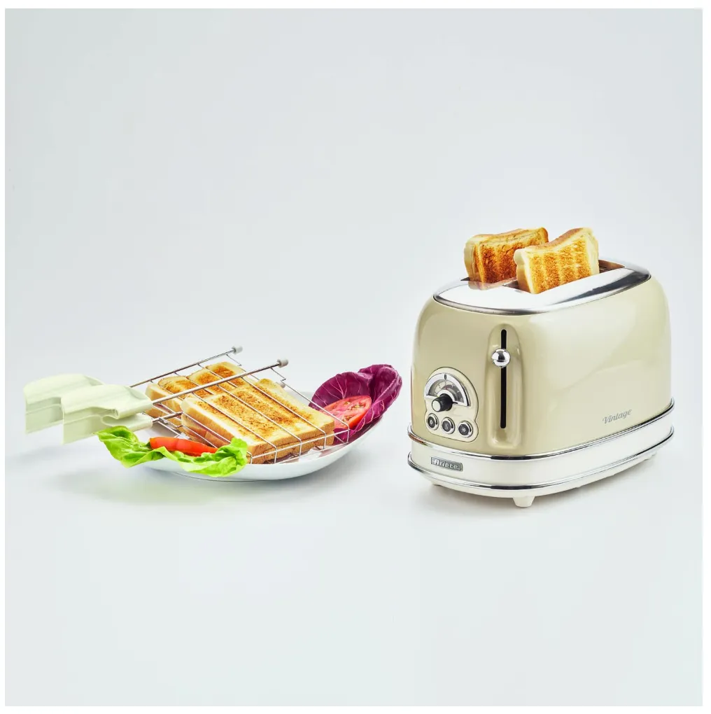 Ariete Vintage - toaster, 2 slices,  Beige