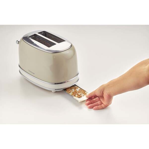 Ariete Vintage 155 toaster, 2 slices, Beige