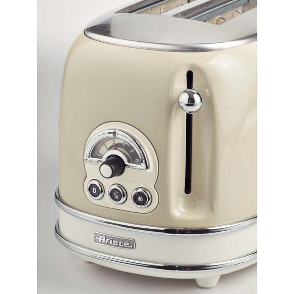 Ariete Vintage 155 toaster, 2 slices, Beige