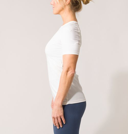 SWEDISH POSTURE T-Shirt Women Posture Reminder L White