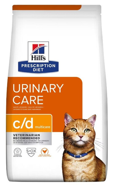 Hill's Prescription Diet c/d Multicare Stress Urinary Care with Chicken, Dry food for cats, Adult, 1.5kg