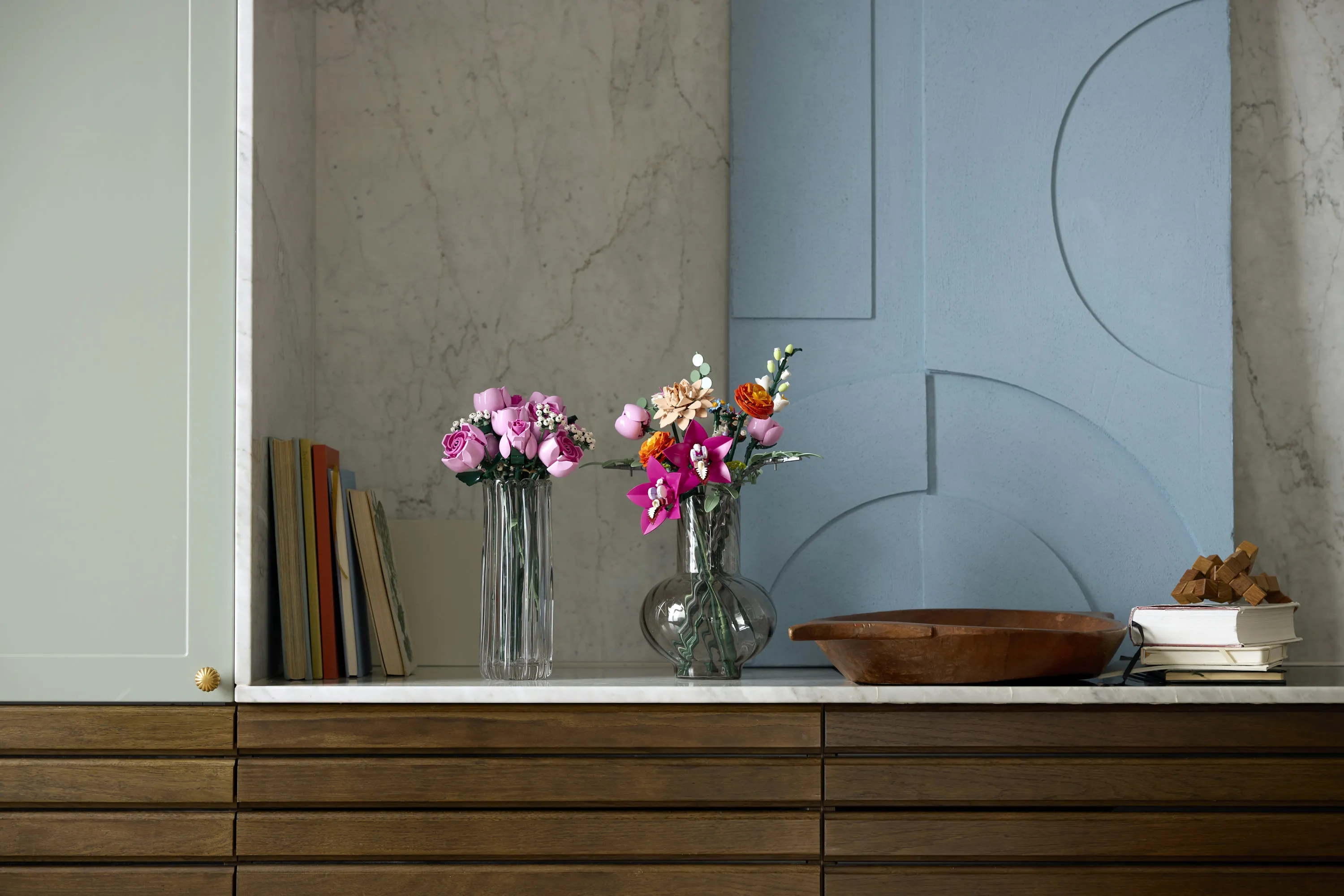 LEGO Botanicals Vaaleanpunainen ruusukimppu 10374