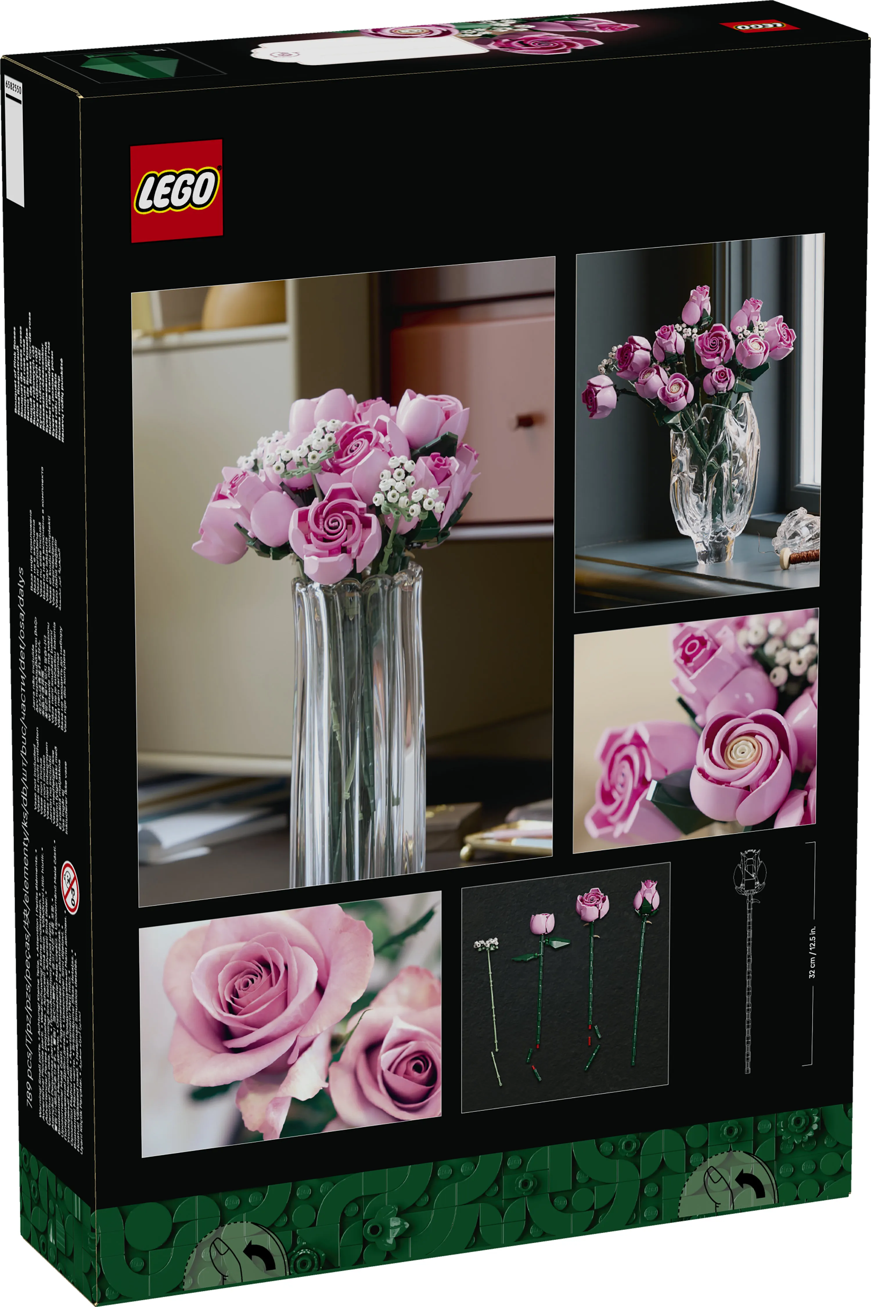 LEGO Botanicals Vaaleanpunainen ruusukimppu 10374