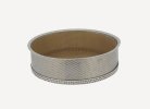De Buyer Tondo Forato Round Perforated Stainless Steel Baking Mold 24 cm Silver