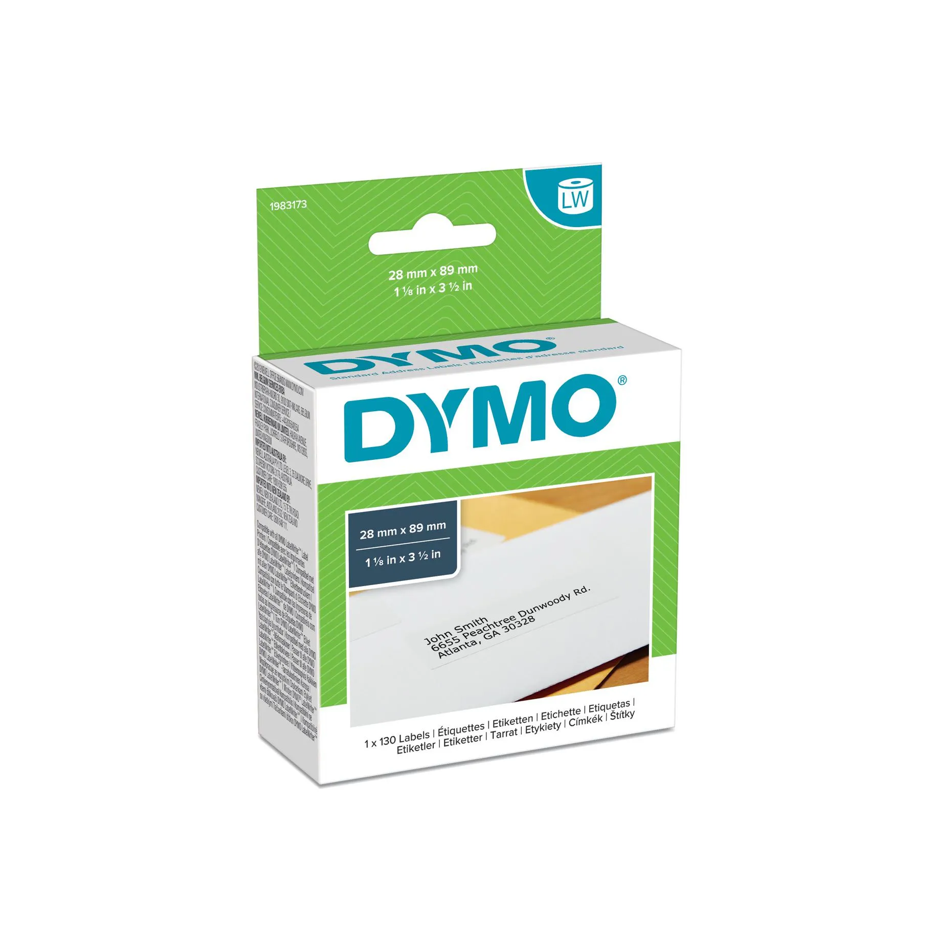 DYMO LW Standard Address etikettejä-Low-Entry Volume, 28x89mm,1x130kpl