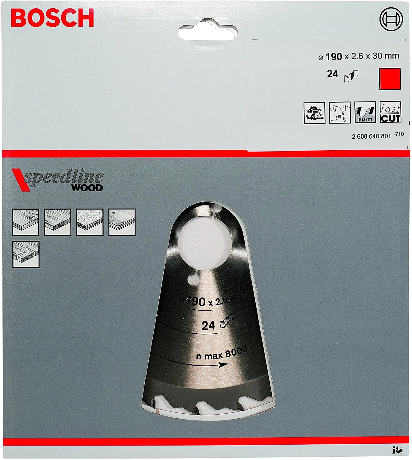 Bosch Circular Saw Blade Speedline 190x30