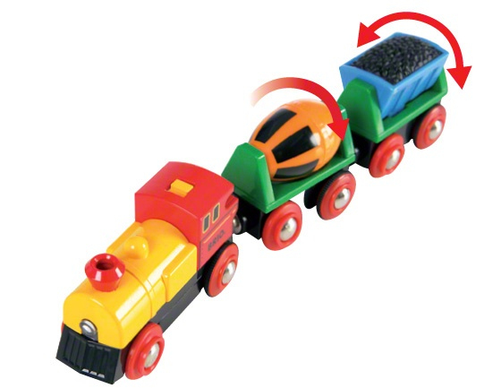 Brio Battery Operated Action Train 33319, 3pcs