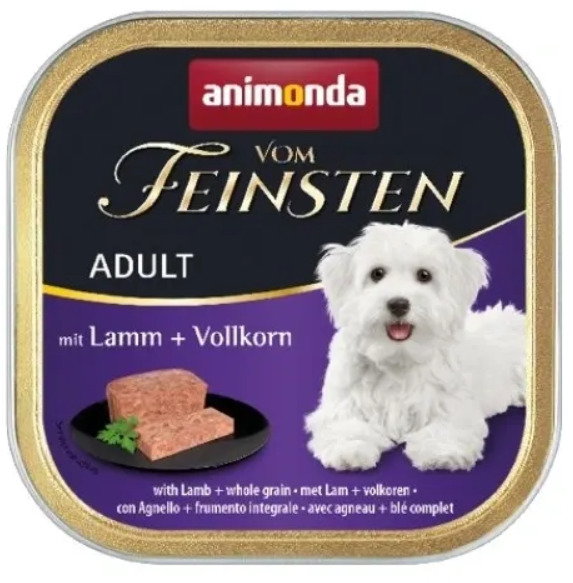 Animonda Vom Feinsten Adult Lamb & Whole Grain, Koiran m&auml;rk&auml;ruoka, 150 g