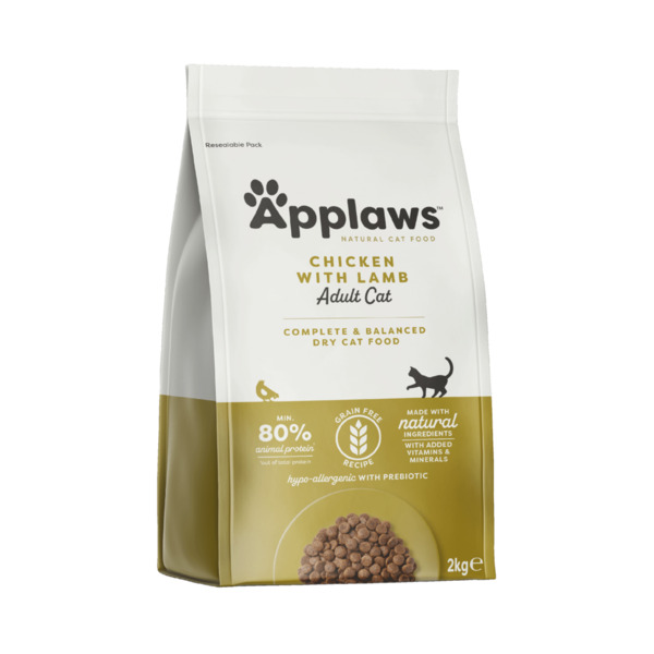 Applaws Chicken with Lamb, Kissan kuivaruoka, Adult, Hypoallergeeninen, Viljaton, 2 kg
