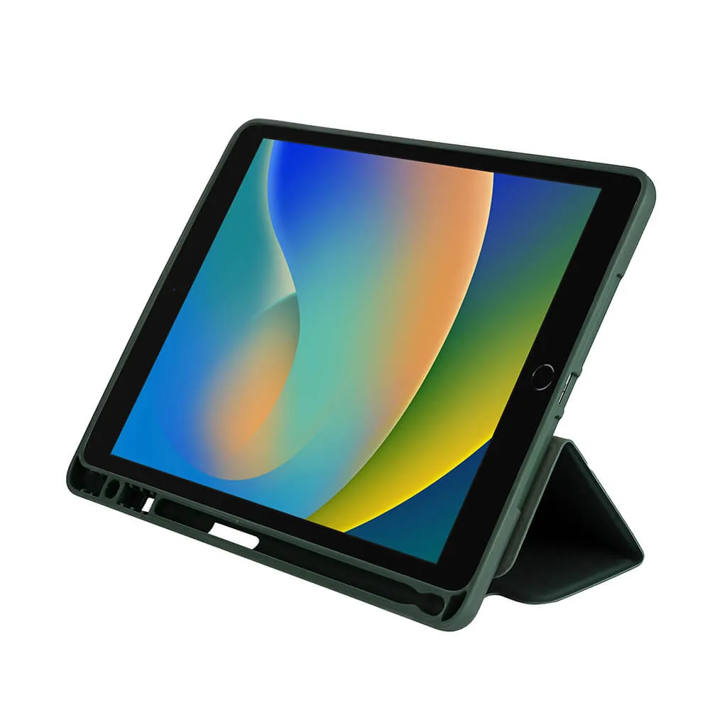 GEAR Tabletfodral Soft Touch Gr&ouml;n iPad 10.2" 19/20/21 &amp; iPad Air 10.5" 2019