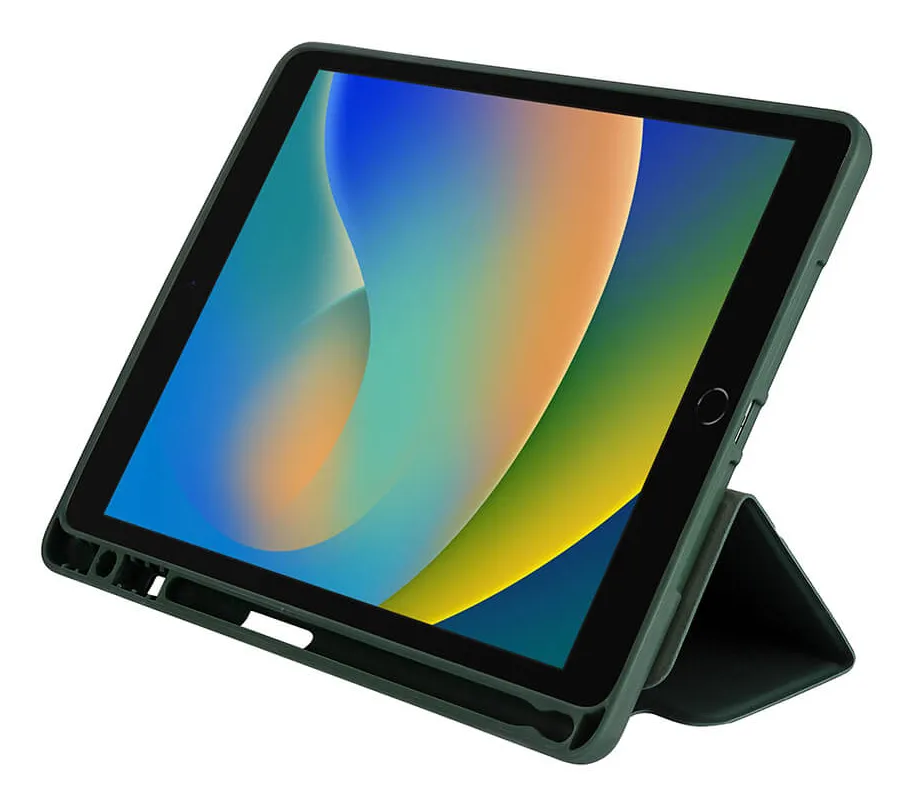 GEAR Tablet Cover Soft Touch Green iPad 10.2" 19/20/21 &amp; iPad Air 10.5" 2019