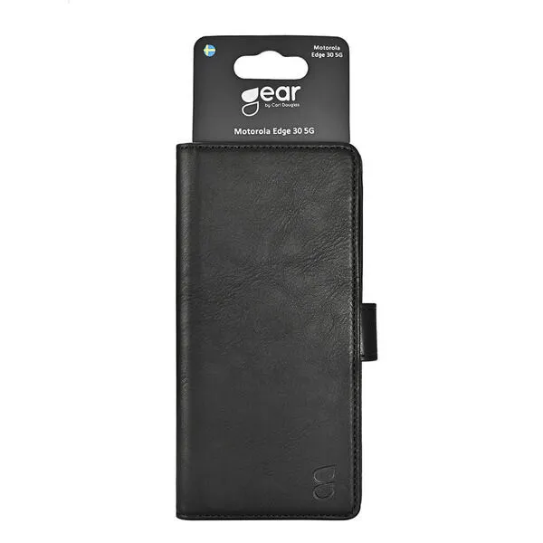 GEAR Wallet, Moto Edge 30 - pl&aring;nboksfodral, Svart