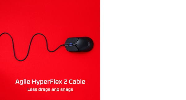 HyperX Pulsefire Haste 2 Wired Gaming Mouse, Black