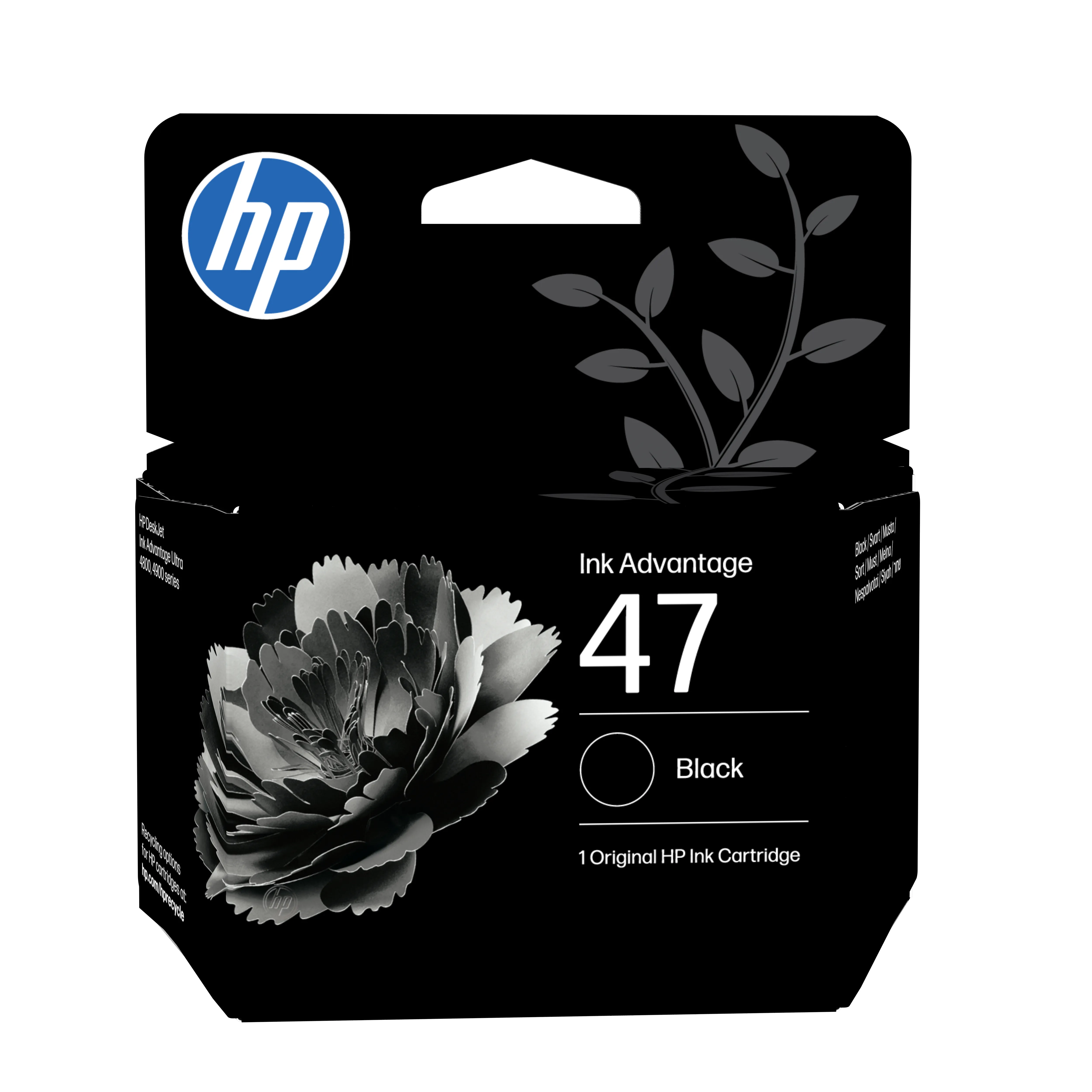 HP 47 bl&auml;ckpatron, 26 ml, svart