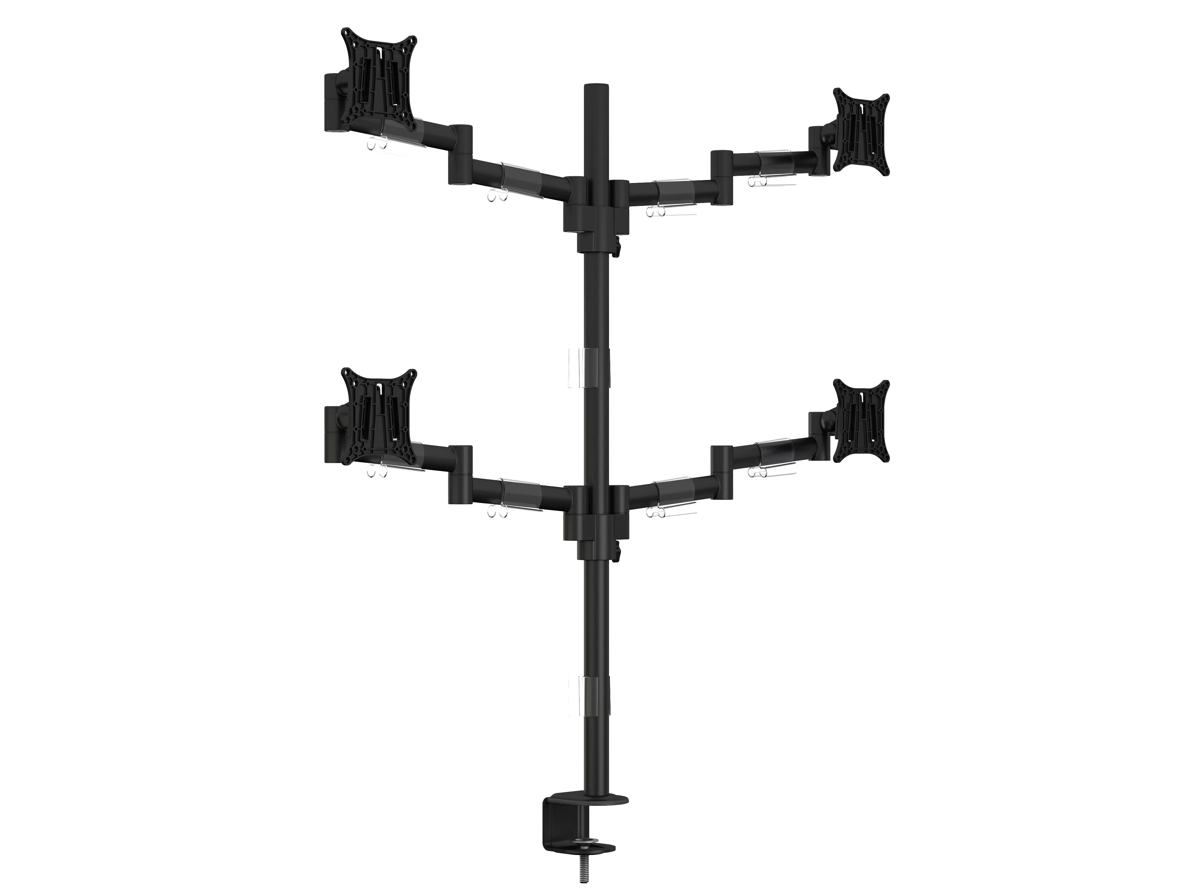 Multibrackets M VESA Deskmount Officeline Quad - monitor arm, musta, 15"-30", 4x8kg