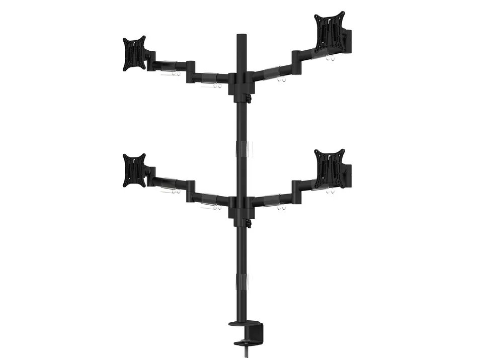 Multibrackets M VESA Deskmount Officeline Quad - monitor arm, musta, 15"-30", 4x8kg