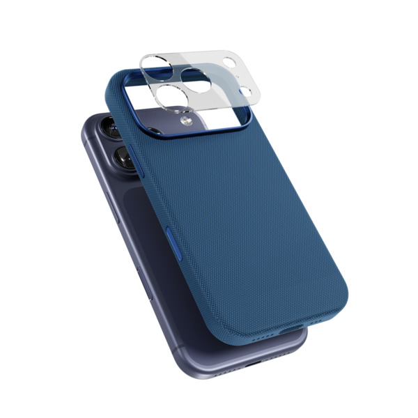 Epico SolidWoven Pro Mag+ Case | iPhone 17 Pro Max | Qi2  &  MagSafe Compatible | Blue | Camera Island Protection