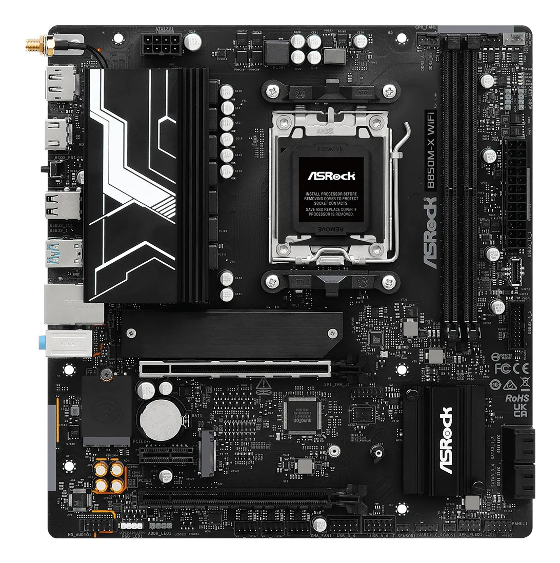 ASROCK B850M-X WiFi AM5 DDR5 mATX -emolevy