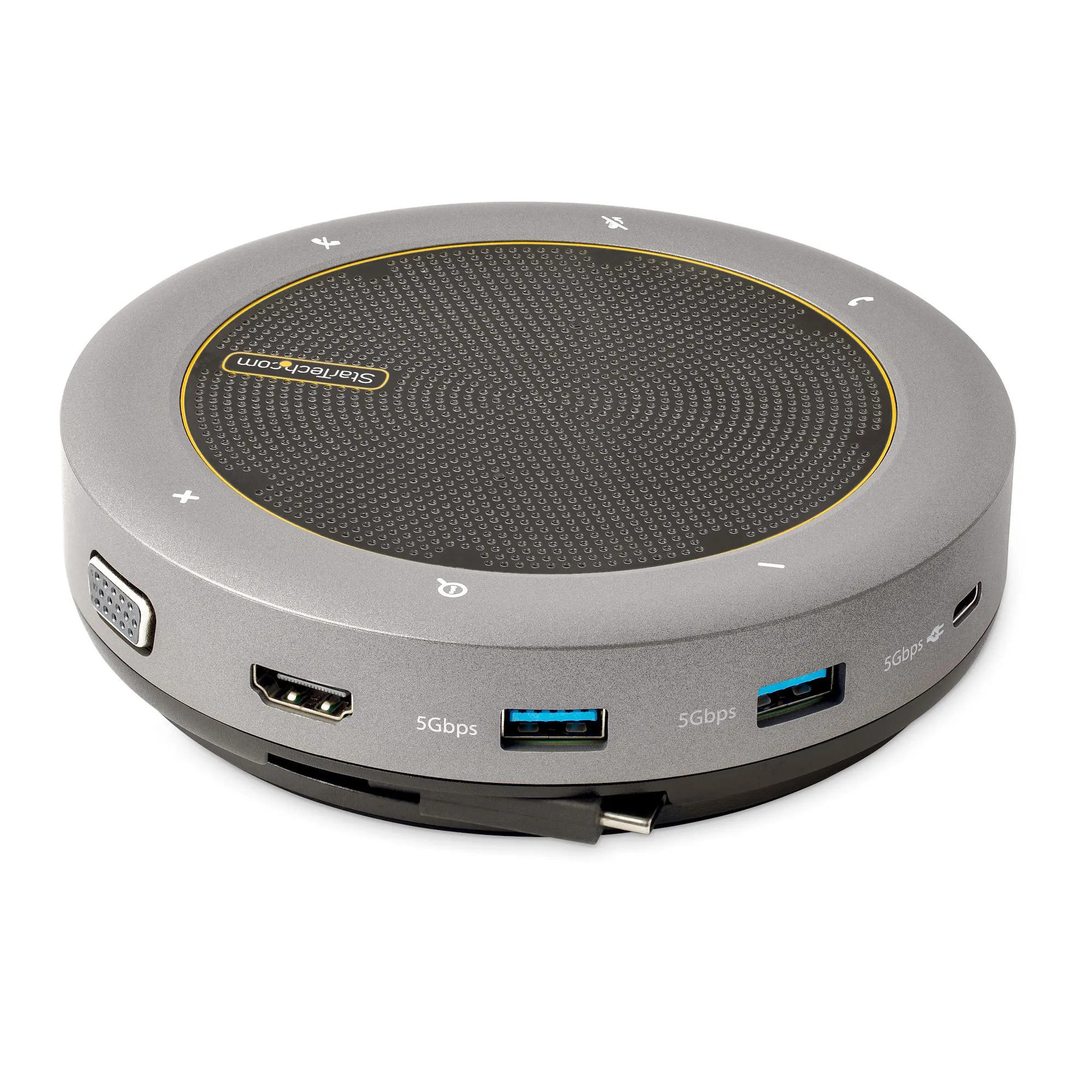 StarTech USB-C Mini Dock Wired Conference speaker, Grey