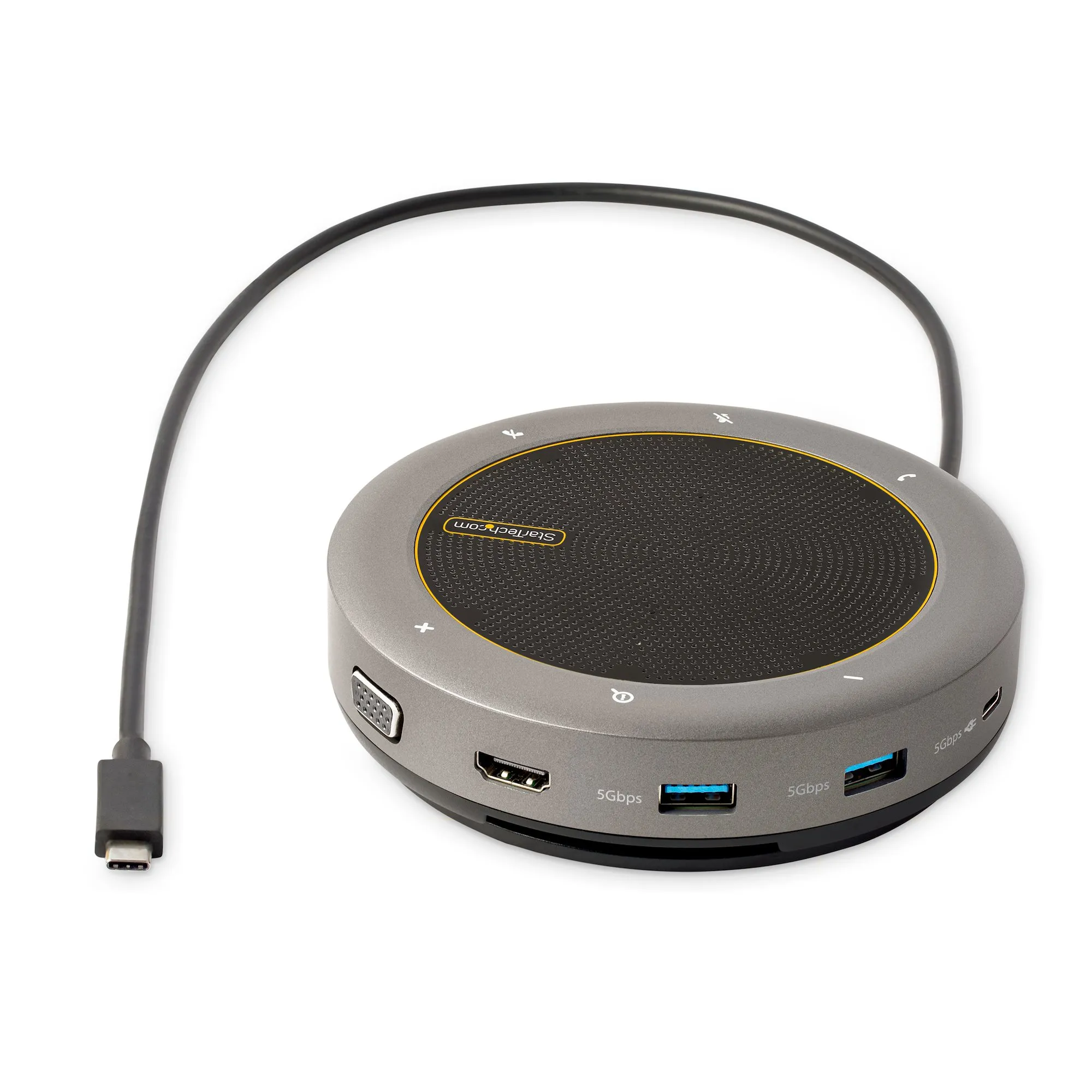 StarTech USB-C Mini Dock Wired Conference speaker, Grey