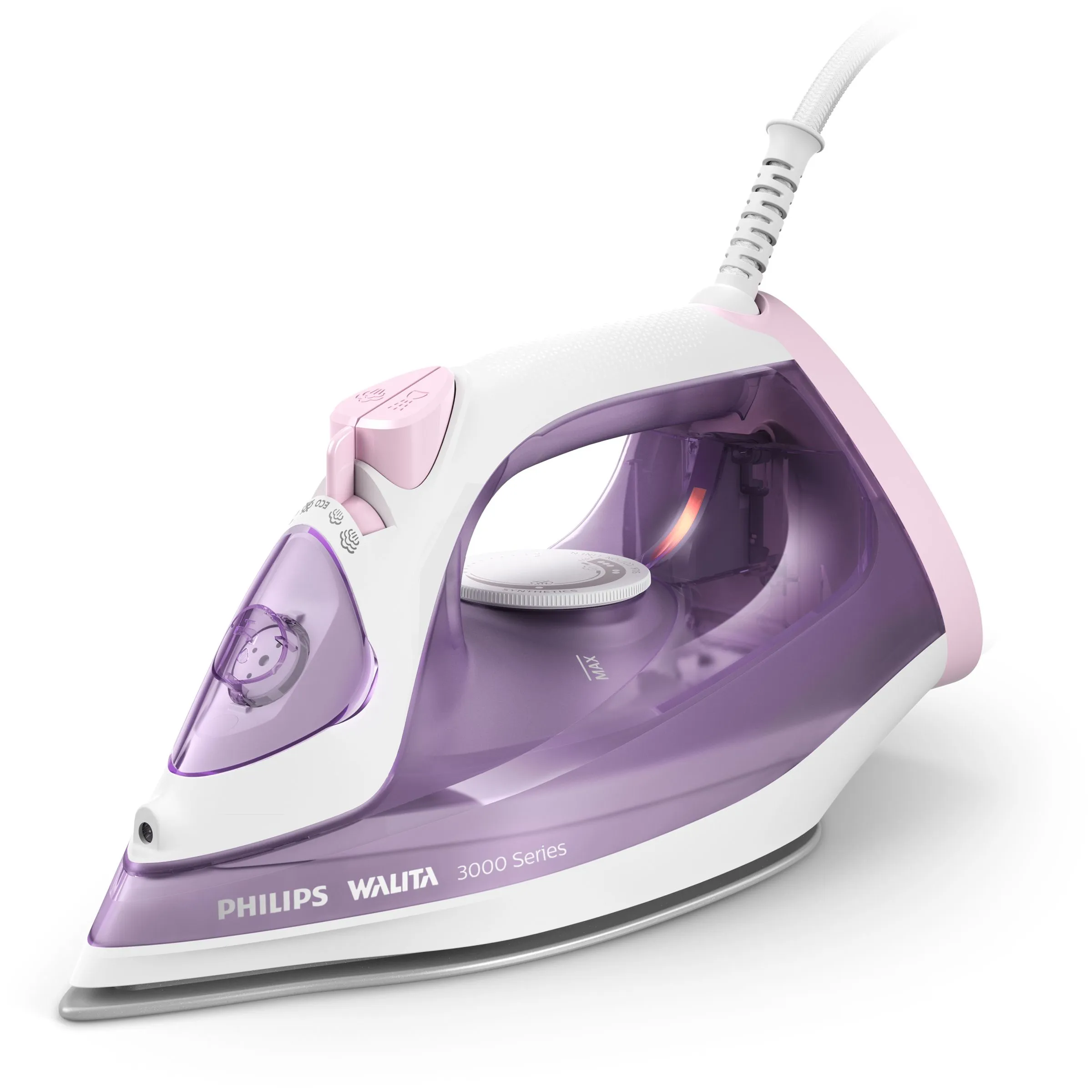 Philips 3000 Series DST3010/30 Steam Iron, 2000W, 0.3L, Purple/White