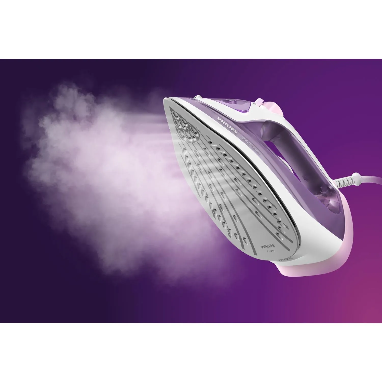 Philips 3000 Series DST3010/30 -h&ouml;yrysilitysrauta, 2000 W, 0,3 l, violetti/valkoinen