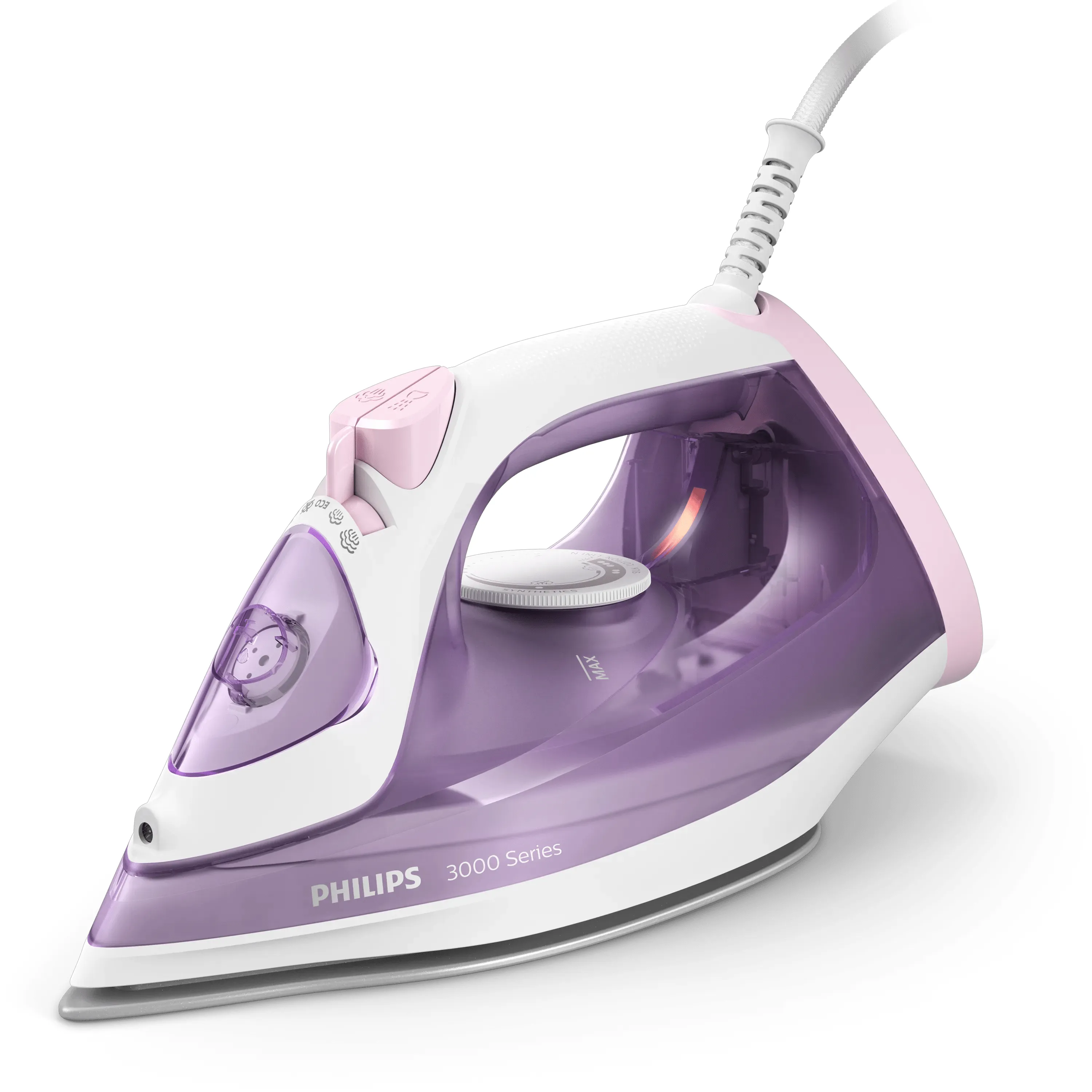 Philips 3000 Series DST3010/30 -h&ouml;yrysilitysrauta, 2000 W, 0,3 l, violetti/valkoinen
