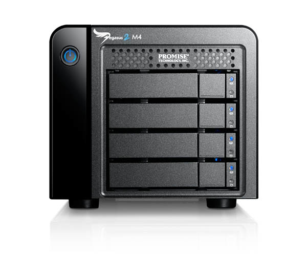 Promise Pegasus 2 M4, 4 x 1TB SATA 2.5&quot; HDD , incl Thunderbolt cable