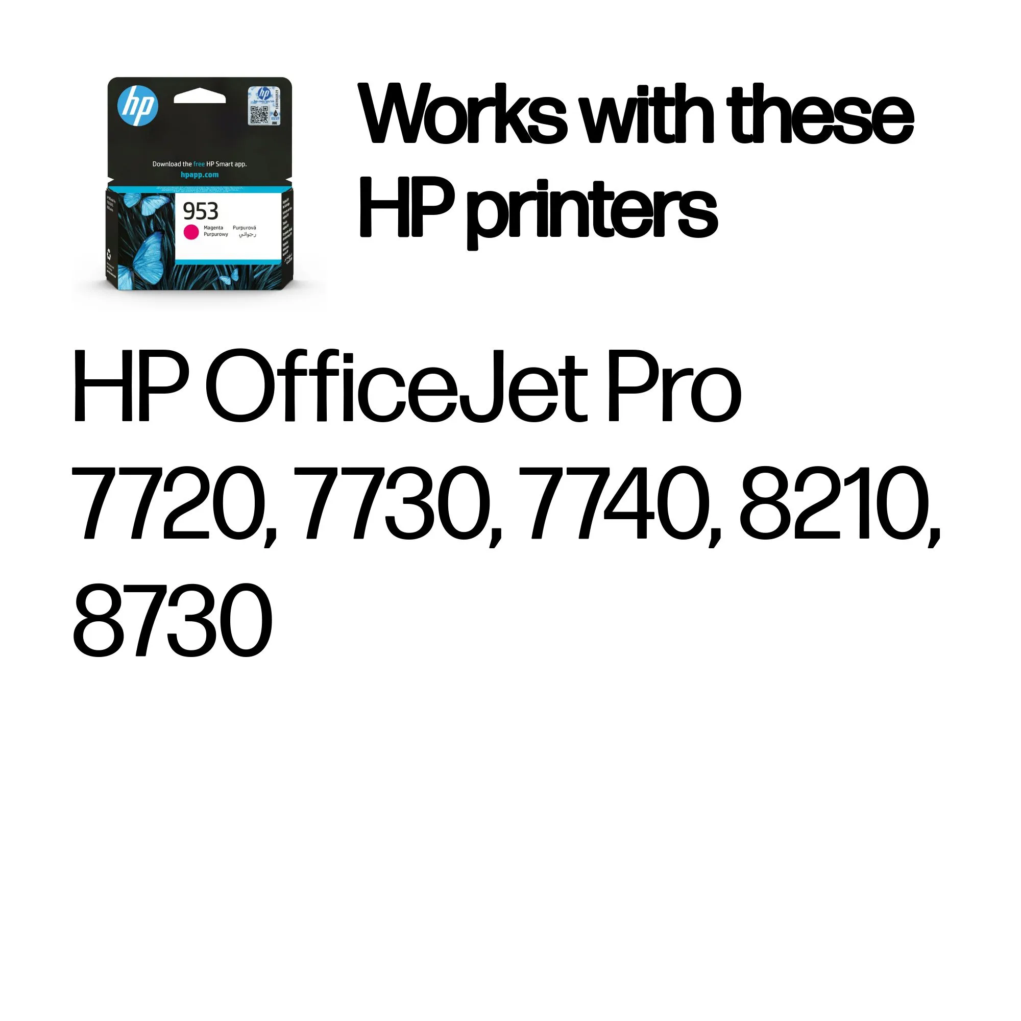 No953 magenta ink cartridge, blistered