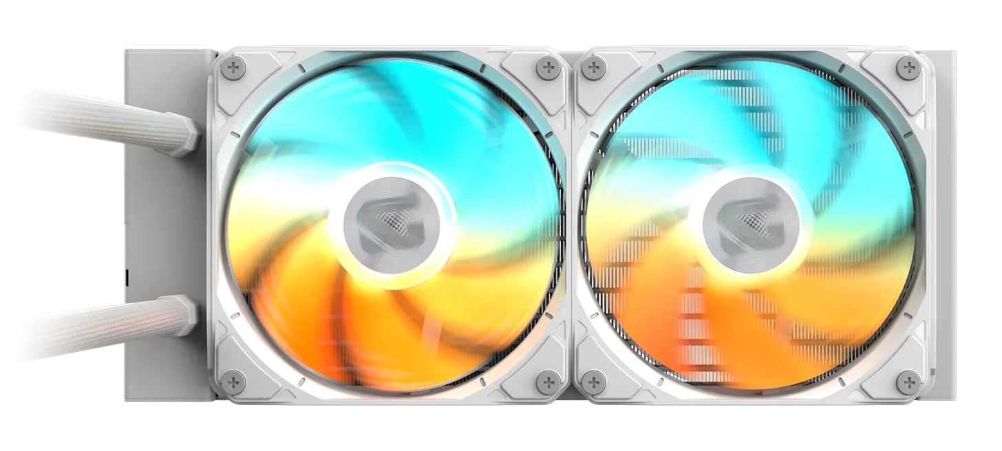GIGABYTE GAMING 240 ICE 240mm ARGB v&auml;tskekylare, vit