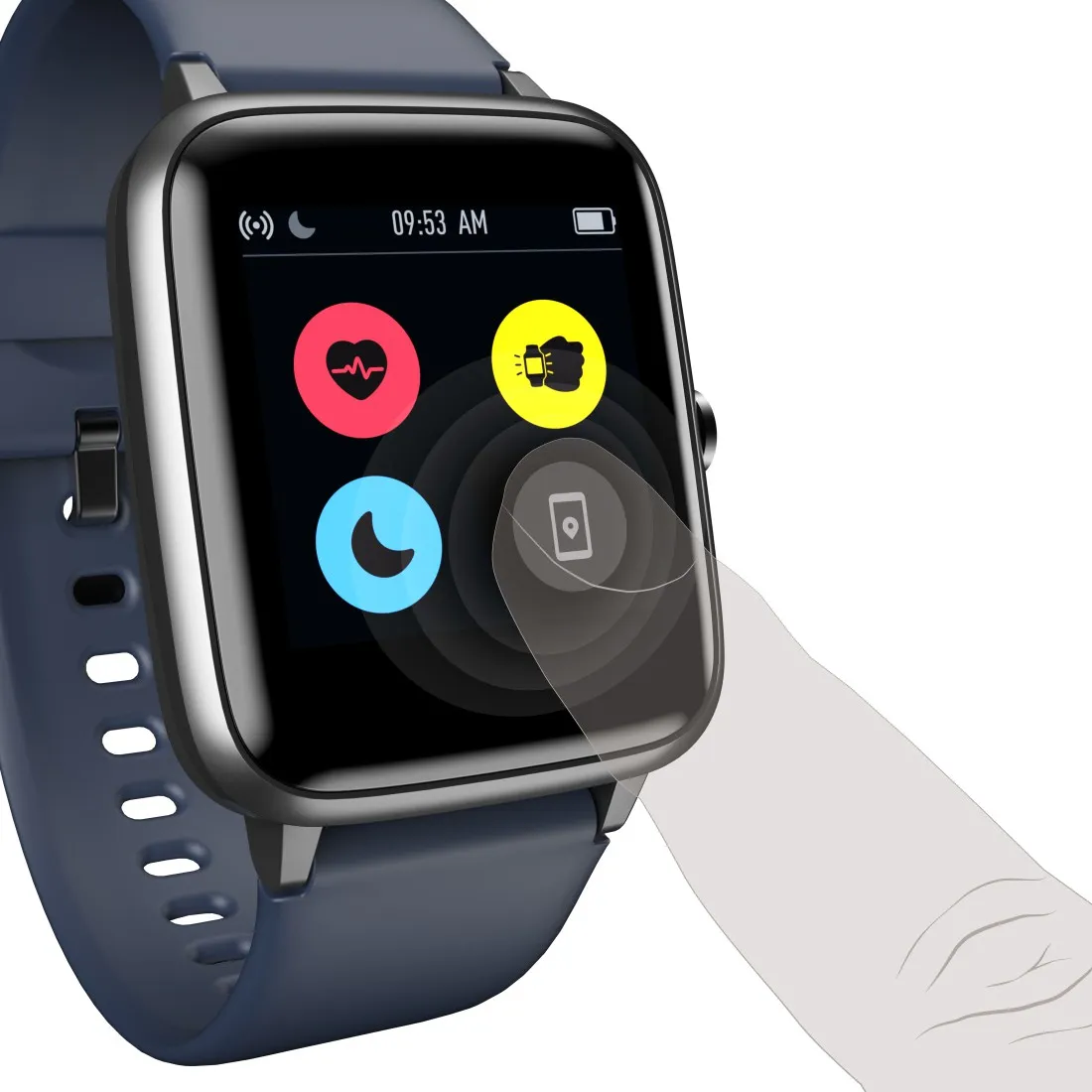 Hama Fit 4900 - smart watch, blue