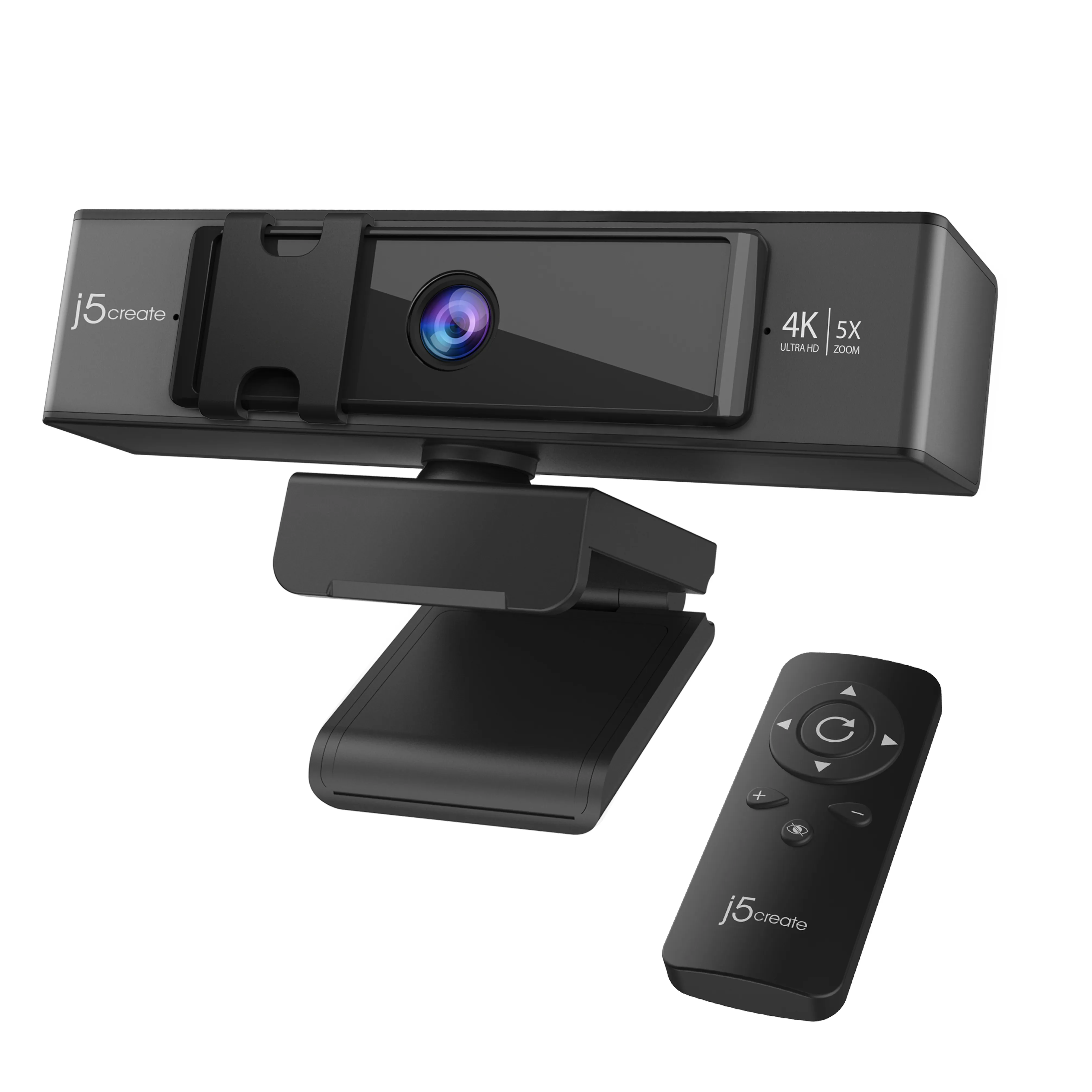 J5 Create 4K Ultra HD, 5x Digital Zoom - webcam, black