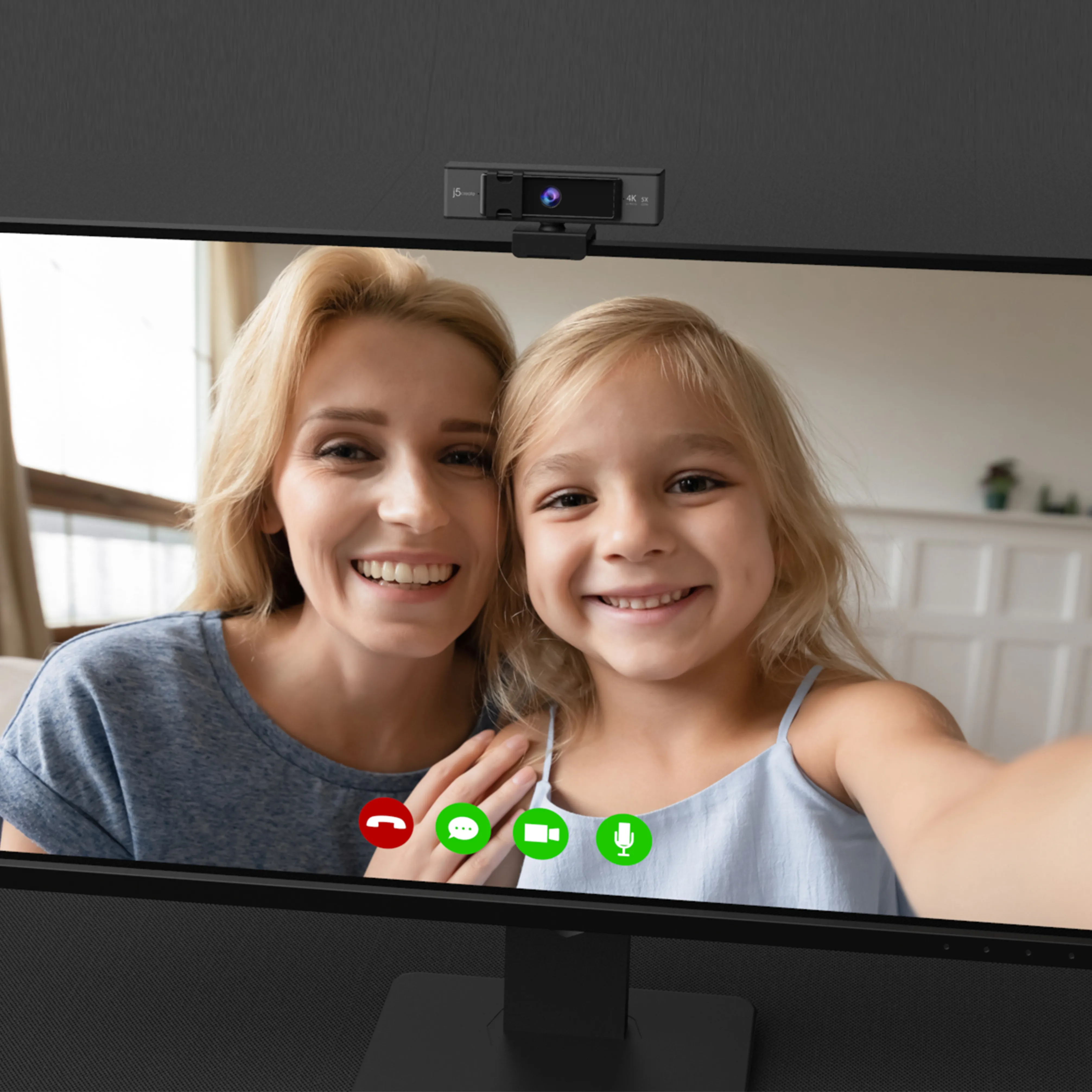 J5 Create 4K Ultra HD, 5x Digital Zoom - webcam, black