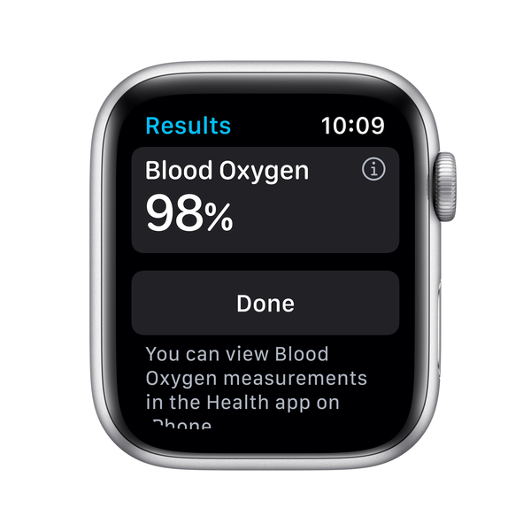 Apple Watch Nike Series 6 GPS + Cellular, 44mm Silver Aluminium Case with Pure Platinum/Black Nike Sport Band - Regular