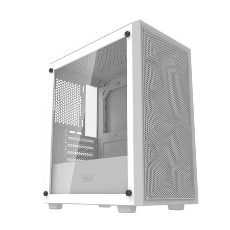 DARKFLASH M305 Mesh Micro-ATX Case with window, White