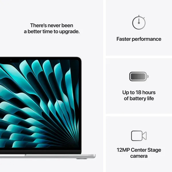 Apple MacBook Air 13&quot; M4 (10/10) 16GB, 512GB - notebook, Silver, MW0X3